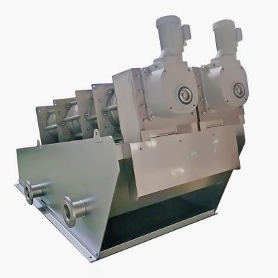 China Activated Sludge Dewatering Stainless Steel Screw Press Machine Sludge Dewatering System For Wastewater Treatment Plant for sale