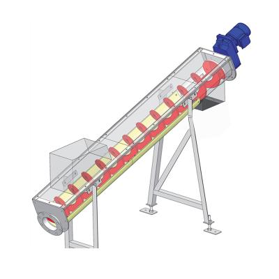 China Fire Resistant Waste Treatment Screw Blade Slurry Hauling Machine Shaftless Screw Slurry Conveyor for sale