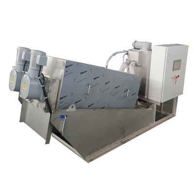 China Activated Sludge Dewatering Automatic Continuous Low Concentration Screw Press Sludge Thickener Dewatering Machine For Palm Oil Mill Effluent Treatment for sale