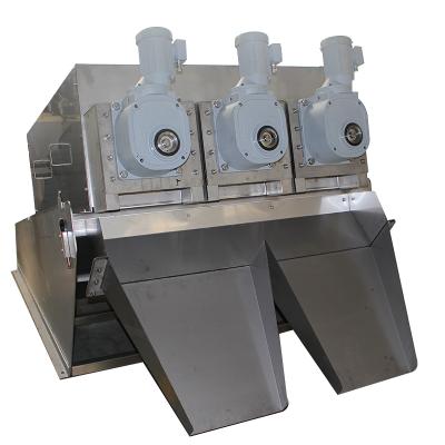 China Activated Sludge Volute Sludge Press Machine Multi-Disc Screw Press Dewatering Device For Sewage Treatment Better Than Centrifuge for sale