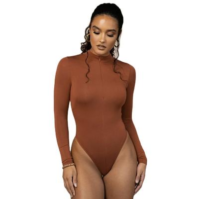 China Breathable Women Long Sleeve Zipper Opening Jumpsuit One Piece Jumpsuit For Sexy Women Wear for sale