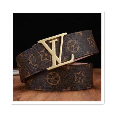 China ALLOY wholesale ladies popular brand leather belts luxury belts for women and men designer Famous Brand Logo Belts for sale