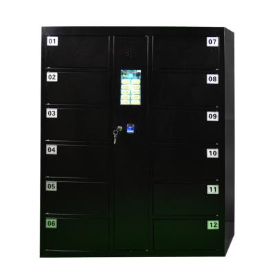 China Cell Phone Fingerprint Control Factory Use Mobile Phone Charging Station Locker for sale