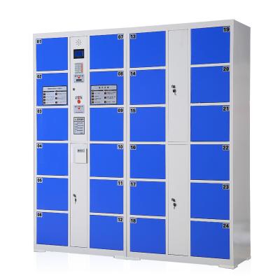 China Smart Electronic Filing Cabinet 24 Door Modern Design Barcode Locker for sale