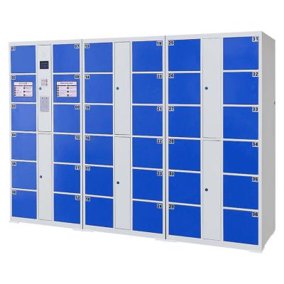 China Suppermarket or gymnasium IC card, barcode, facial recognition, finger vein and password system electronic safe locker for sale