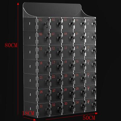 China Commercial Furniture Acrylic Cell Phone Locker for sale