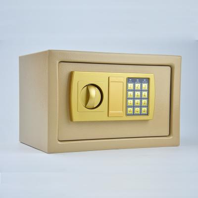 China Solid Steel Construction Double Deadbolt Lock Hidden Wall Anchoring Design Digital Electronic Safe Box H200mm*W310mm*D200mm for sale