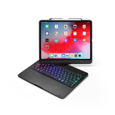 China 360 Degree Rotating Keyboard Case 2019 Rotating 360 Degree ABS Keyboard Hard PC Case With Keyboard For iPad Pro, For Tablet Case for sale