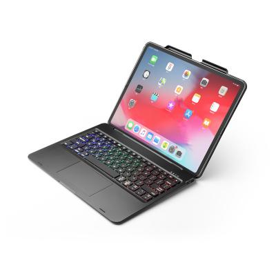 China For Tablet PC RGB light 2019 ABS hard PC case with keyboard for ipad pro, for Tablet PC keyboard case 12.9inch with touchpad for sale