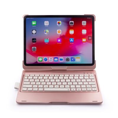 China 360 degree rotating business style wireless slim keyboard cover for tablet ipad 11 inch for sale