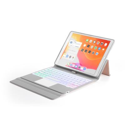 China Touch Wireless Keyboard Leather Case With iPad 10.2&10.5 Inch Backlight Ultre Slim Wireless Keyboard for sale