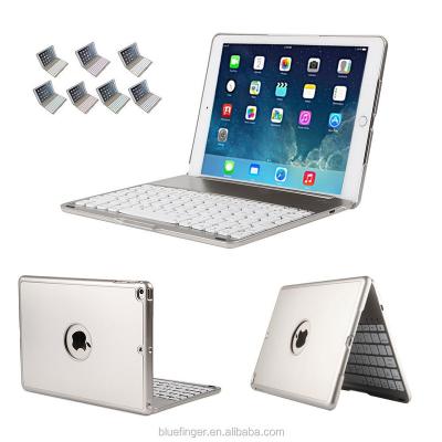 China Metal Bluefinger Clamshell Design Bluetoth Keyboard for iPad with LED backlit keyss for sale