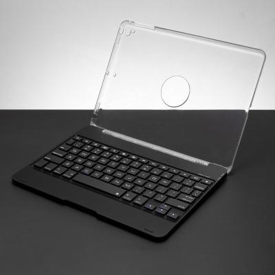 China 2022 Newest Fashion Plastic Transparent Flip Radio Ultra Slim Wireless Keyboard Case For iPad Pro 9.7 for sale