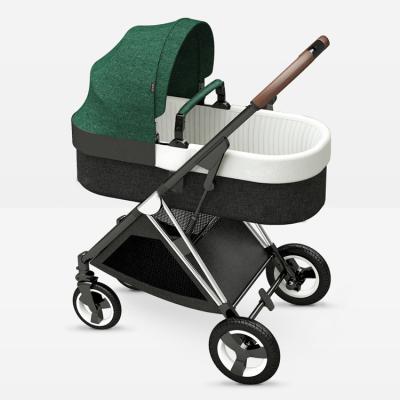 China New 2022 Luxury Baby Stroller Adjustable Backrest 3 in 1 High Landscape Newborn Baby Carriage All Terrain Baby Pram Stroller for sale