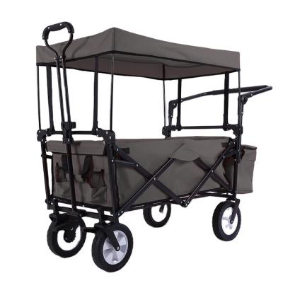 China Garden Cart Beach Camping Hand Held Foldable Heavy Duty Outdoor Adjustable Cart Carts Folding Canopy Cart For Kids for sale