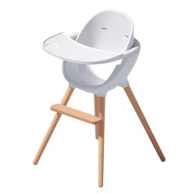 China 2022 new modern egg shaped baby highchair multifunctional wooden baby umpire chair, baby feeding chair 2 in 1 for sale