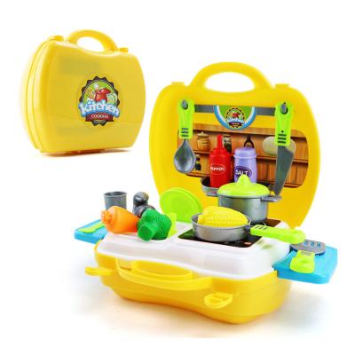 China Eco-friendly Intelligence Developing Kids Simulation Toys Pretend Educational Play Set Plastic Kitchen Toys for sale