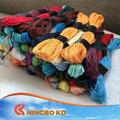 China High Quality Viable Cotton DIY Thread 100% Silk Embroidery Cross Stitch Embroidery Thread for sale