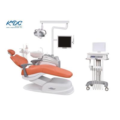 China KEGON acrylic ce approved runyes unit dental chair medial equipment with trolley ceramic chuangxin dental chair price for sale