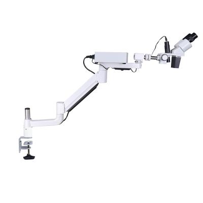 China Dental Regional CE Certified Dental Surgical Microscope Endodontic Operation Microscope Long Arm Clip Type for sale