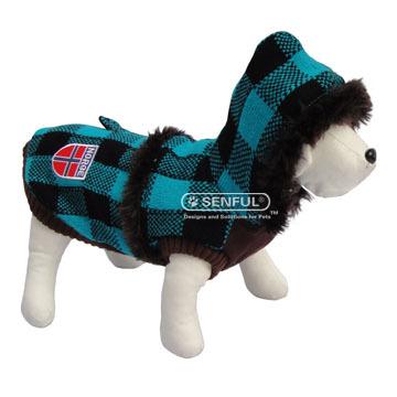 China Sustainable Dog Winter Sweater Faux Fur Dog Jacket Fashionable Pet Clothes for sale