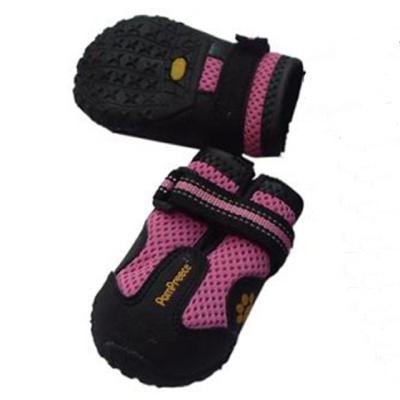 China Viable Dog Booties With Reflective Outdoor Pet Shoes For Medium Dogs 4Pcs Non-Slip Dog Shoes for sale