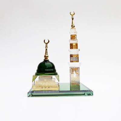 China Crystal Craft Al Masjid Muhammad Medina Famous Of China Muslim Islamic Gifts Buliding for sale