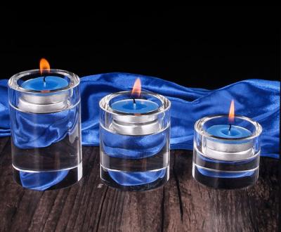 China Cheap glass votive candle holder tea light candle holder crystal tea light candle holders lotus candle holders home decoration for sale