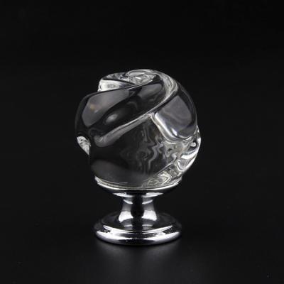 China Cabinet Fancy Crystal Knobs Rose Shape Drawer Handles Furniture Handle Cabinet Pulls And Knobs for sale