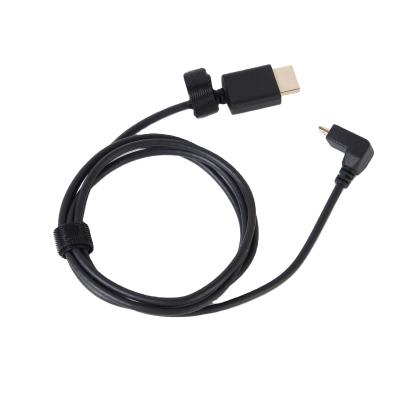 China Style Wholesale Vintage FPV Angled Cable 90 Degree Micro FPV FPC Flat Cable For FPV HDTV Gold Plated Right Angle Hd 2k*4k MI Micro Cable for sale