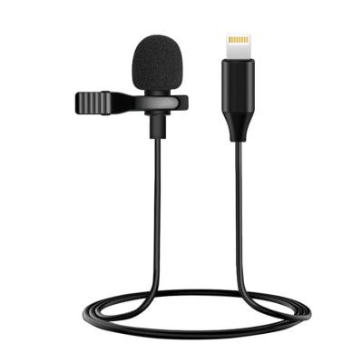 China Portable Microphone Handheld Lapel Microphone for iphone Cable Clip on Microphone for Phone and Laptop and Live Equipment Smartphone Mic Phone for sale