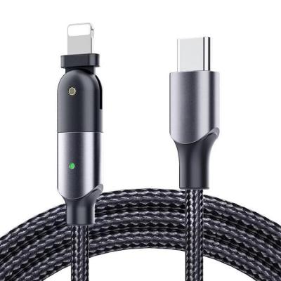 China Durable Simplistic Game Player Cable New 180 Degree Rotation PD Cable 3A Fast Charging Type C To For iPhone Cable High Speed ​​Data Transfer Cable For Mobile Phone for sale