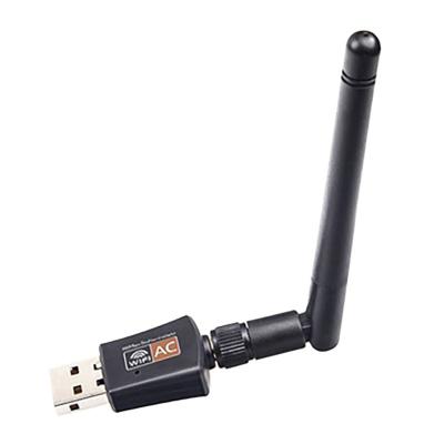 China USB2.0 600Mbps LAPTOP Receiver Lan Wi-Fi High Speed ​​Antenna Wireless Network Card Mini Wifi Adapter USB 5.8GHz 2.4GHz for sale