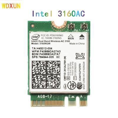 China Wireless-AC Dual Band Card LAPTOP 3160 3160NGW BT 4.0 NGFF Wifi WLAN for HP Pavilion x360 13