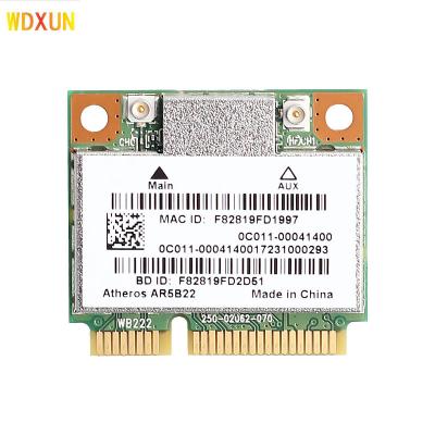 China LAPTOP 300Mbps Wifi AR5B22 802.11a/b/g/n Mini PCI-E WLAN 2.4G/5Ghz BT 4.0 Wi-Fi Dual Band Half Wireless Network Card for sale