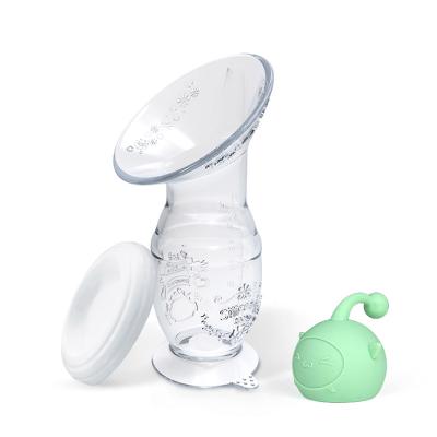 China Waterproof Silica Gel Silicone Breastfeeding Manual Breast Pump for sale