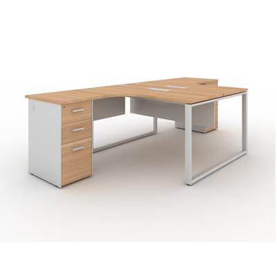 China Eco - Friendly Factory Sales 2 Seater Workstation Desk With Cabinet Office Staff Table for sale