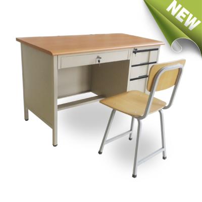 China Lowest price modern and high quality office deskl with wooden surface / classic design exscutive desk for office or home for sale