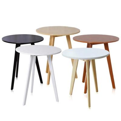 China Wholesale Modern Adjustable (Height) Round Shape Wooden Coffee Table For Living Room for sale