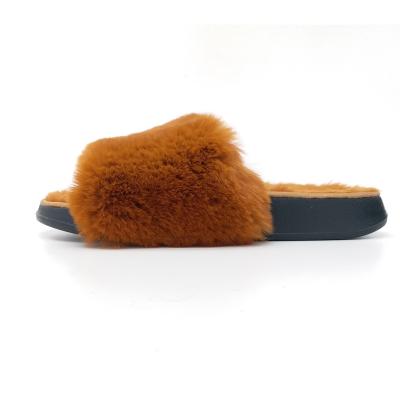 China New Design Wholesale Cheap Logo Custom House Fur Outdoor Slipper Fuzzy Multiple Colors Fluffy Warm From Factory Fashion Trend For Women Ladies for sale