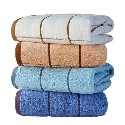 China New Large Antimicrobial Wholesale Square Hotel Supplies Nautical Bath Towel 70*140 for sale