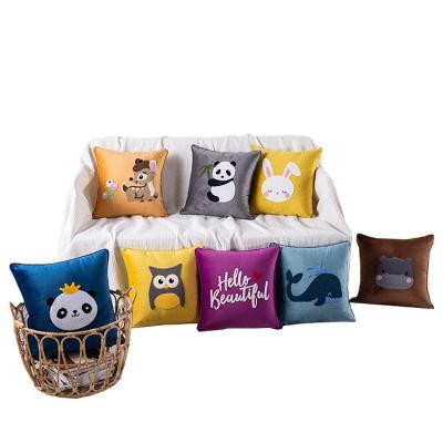 China Decorative Folded Velvet Embroidery Pillow Cushion Cover For Sofa And Chair for sale