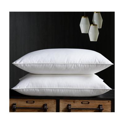 China Wholesale 100% Cotton Customized Size Good Quality Stripe Pillows With Soft Filling For Home Hotel White Color for sale