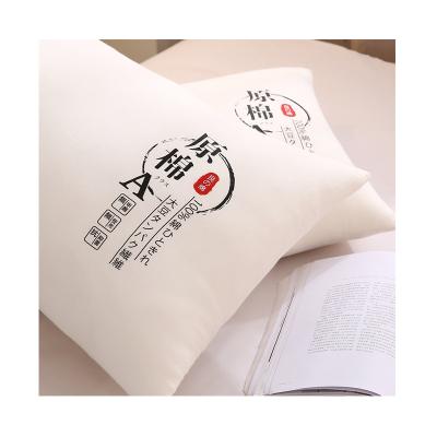 China 100% Natural Cotton Goose Down Feather Pillow Hotel For Sleeping Down Travel Custom Pillow for sale