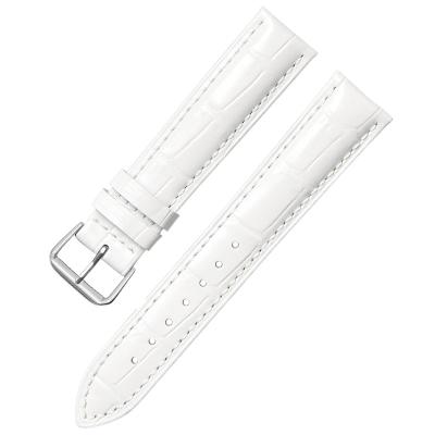 China Bamboo Classic Classic Grain Style Genuine Leather Watch Straps for sale