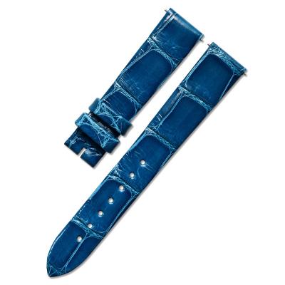 China Fashion Easy Installation Genuine Alligator Generic JLC Leather Watch Strap Band Dating Series Watch Band For Aftermarket for sale