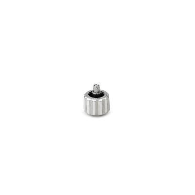 China Manufacture Mechanical Silver Quality Watch Stainless Steel White Watch Screw Crown for sale