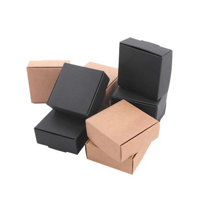 China Brown Small Eco Friendly Gift Box Soap Candy Folding Paper Folding Packaging Box Ad Folding Packaging Box for sale