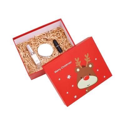 China Hot Sale High Quality Retail Christmas Materials Pretty Recycled Cosmetics Packaging Paper Boxes for sale