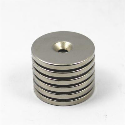 China Industrial Magnet High Technology Supplier Gold Magnet With Hole for sale